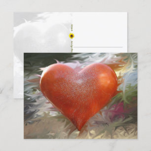 Corazón Rojo de San Francisco - postal