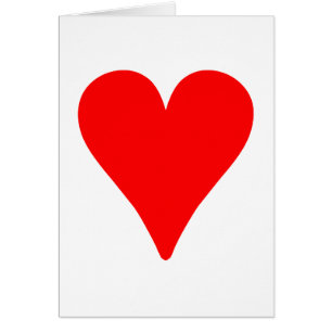 Corazón rojo delgado