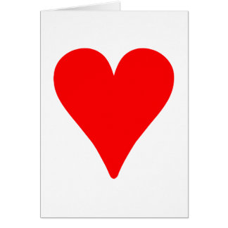 Corazón Rojo delgado