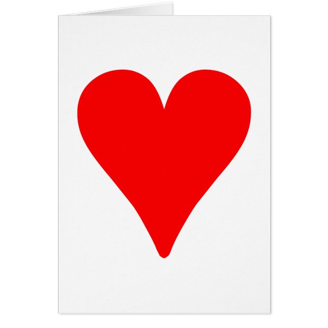 Corazón Rojo delgado (Frente)