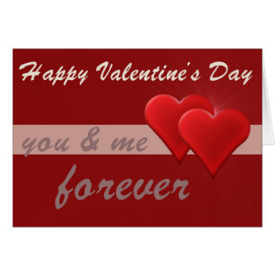 Corazón Rojo Feliz Día de San Valentín para siempr