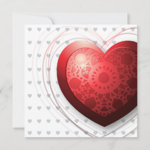 Corazón rojo, invitación