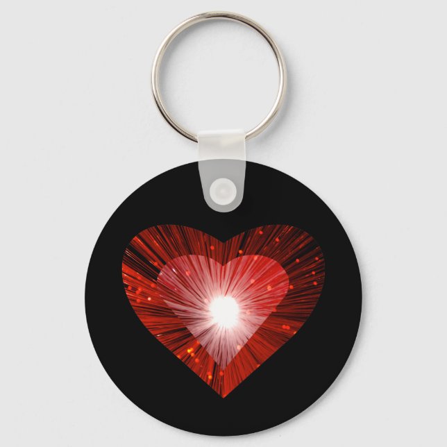 Corazón Rojo llavero negro (Anverso)