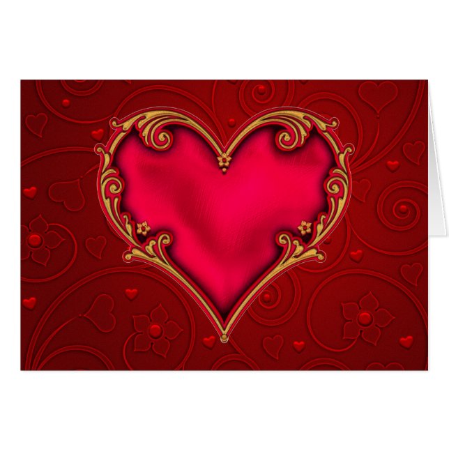 Corazón rojo real (Anverso (Horizontal))