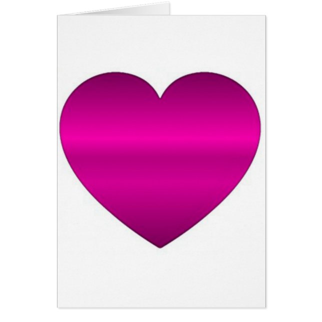 Corazón rosa brillante (Frente)