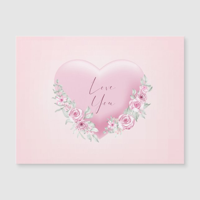 Corazón Rosa de San Valentín (Anverso)