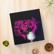 Corazón rosa en negro