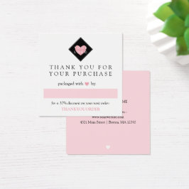 Corazón Rosa Gracias Por Pedir Su Logo