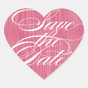 Corazón rosa Guardar el Sello para sobres de fec