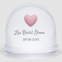 Corazón rosa pastel retro despedida de soltera boh