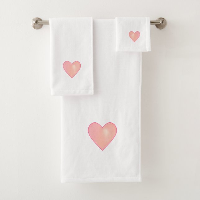 Corazón Rosa sobre Blanco (In situ)