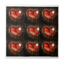 Corazón roto/Corazón mending, baldosa cardíaca
