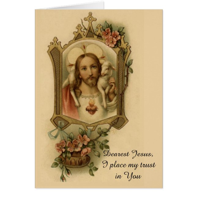 Corazón sagrado de Jesús con el cordero (Frente)