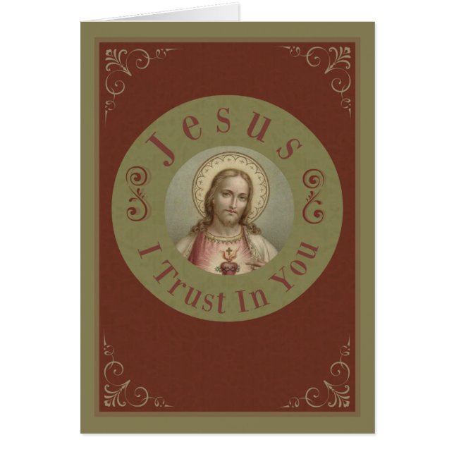 Corazón sagrado de la confianza de Jesús I en (Frente)