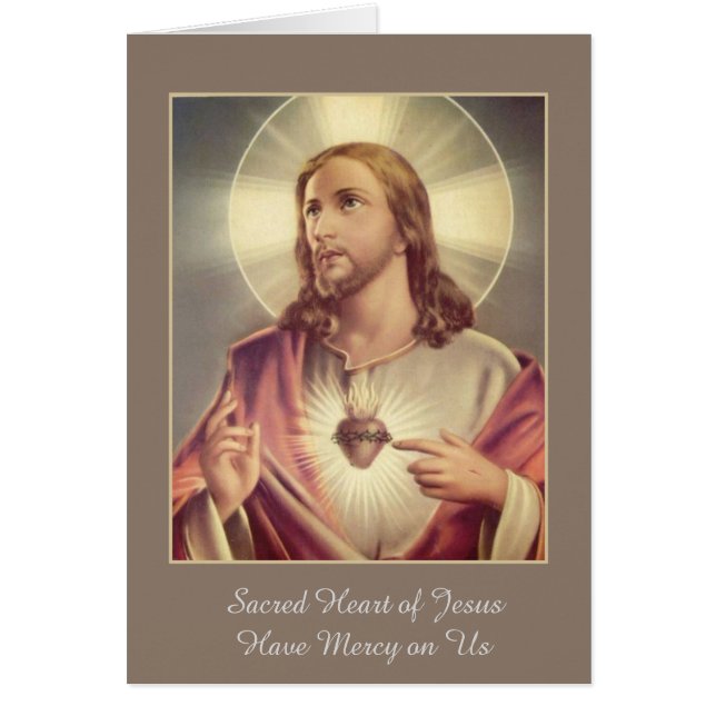 Corazón sagrado del corazón de Jesús con las (Frente)