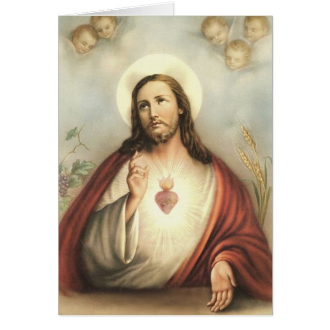 Corazón sagrado del corazón de Jesús con las (Frente)