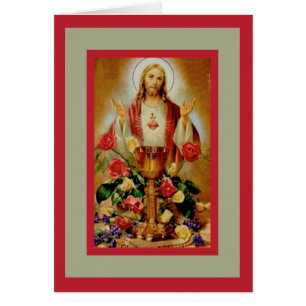 Corazón sagrado Jesús Rosas Chalice Rosary