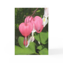 Corazón sangrado floral - Tarjeta de felicitación 