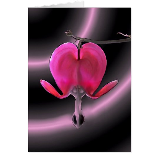 Corazón sangrante para la tarjeta de felicitación