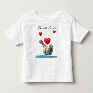 CORAZÓN SEAL PUP San Valentín camiseta de un chico