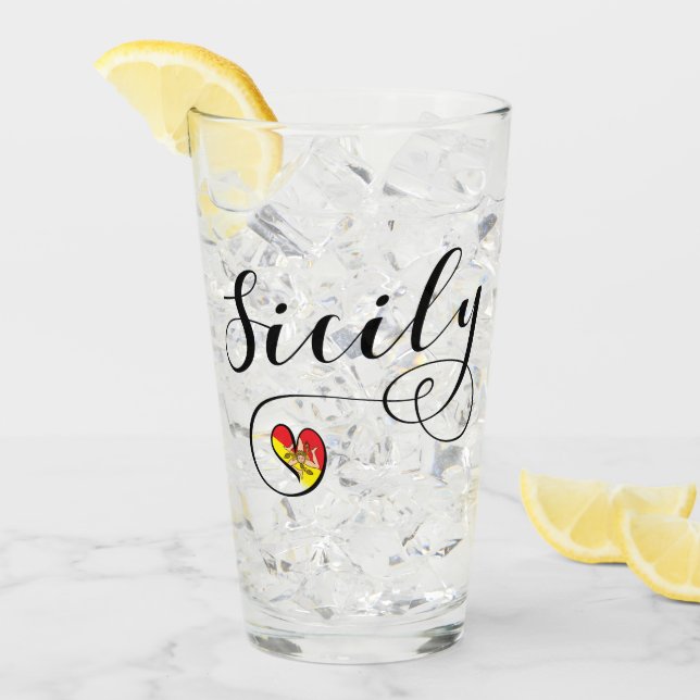 Corazón siciliano de la bandera, Sicilia (Anverso (hielo))