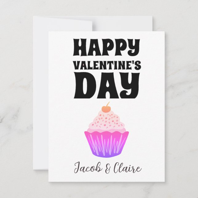 Corazón simple feliz día de San Valentín pareja (Anverso)