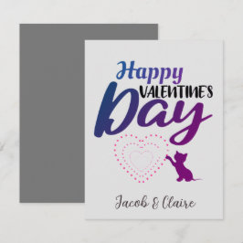 Corazón simple feliz día de San Valentín pareja