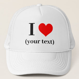 ¡CORAZÓN! Sombrero de camión - Blanco - Personaliz