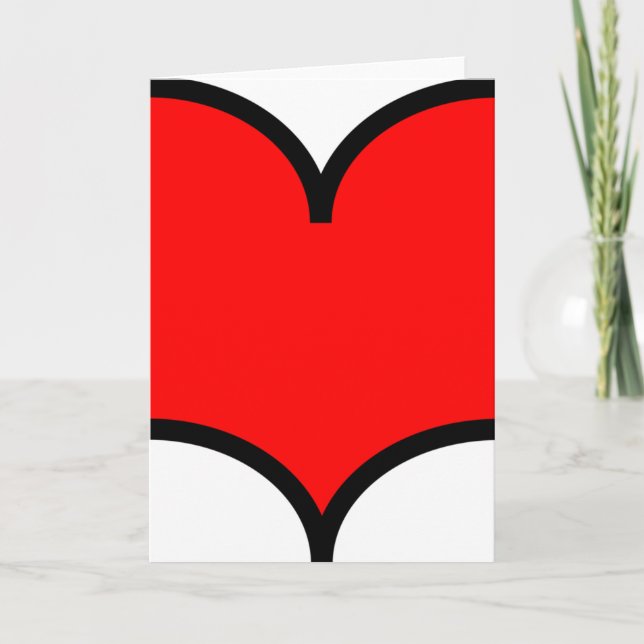 Corazón - tarjeta personalizada (Anverso)