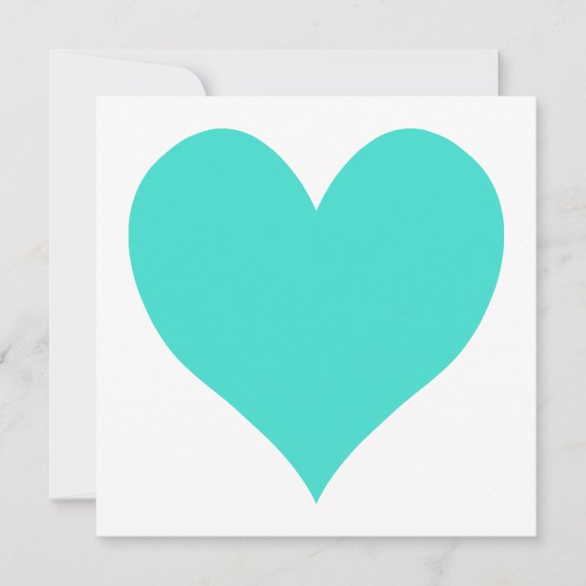 Corazón turquesa y dulce (Anverso)