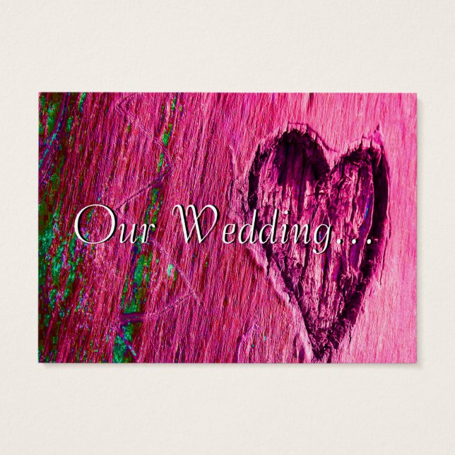 Corazón Único Guarda La Fecha En Rosa (Atrás)