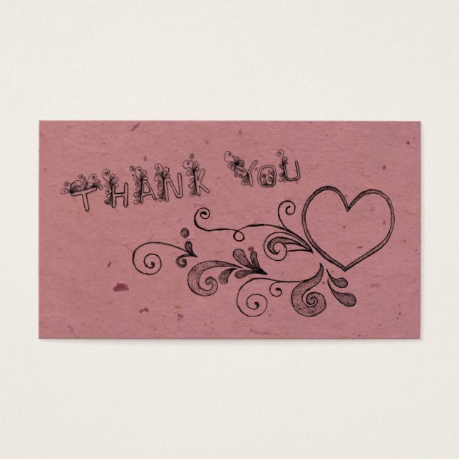 Corazón y remolino gracias (Frente)