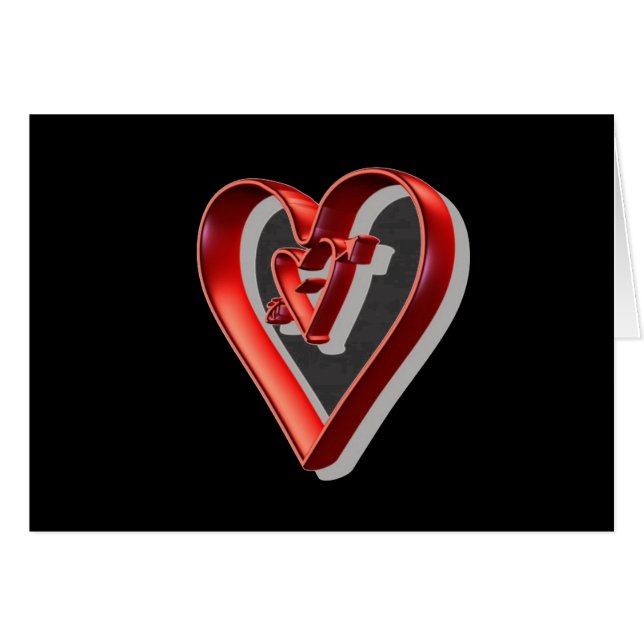 Corazones 3D rojos (Anverso (Horizontal))