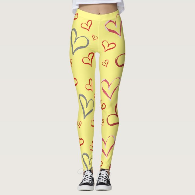 Corazones amarillos, Leggings (Anverso)