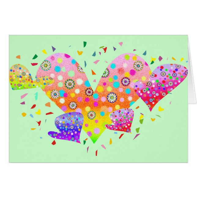 Corazones (amor, 爱 del amorío) A2 (Anverso (Horizontal))