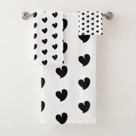 Corazones Cálidos - Blanco y Negro - Juego de Toal