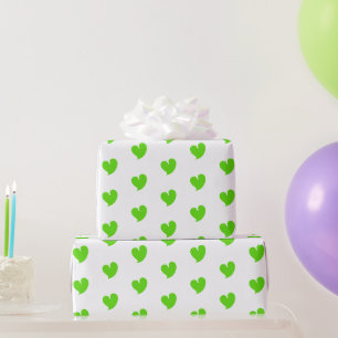 Corazones Cálidos - Verde - Papel de Regalo