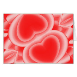 Corazones con espejos rojos