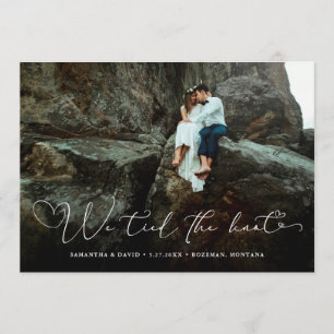 Corazones con guion   Anuncio de Elopement fotográ