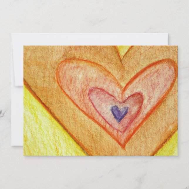 Corazones de amistad dorada invitaciones o invitac (Anverso)