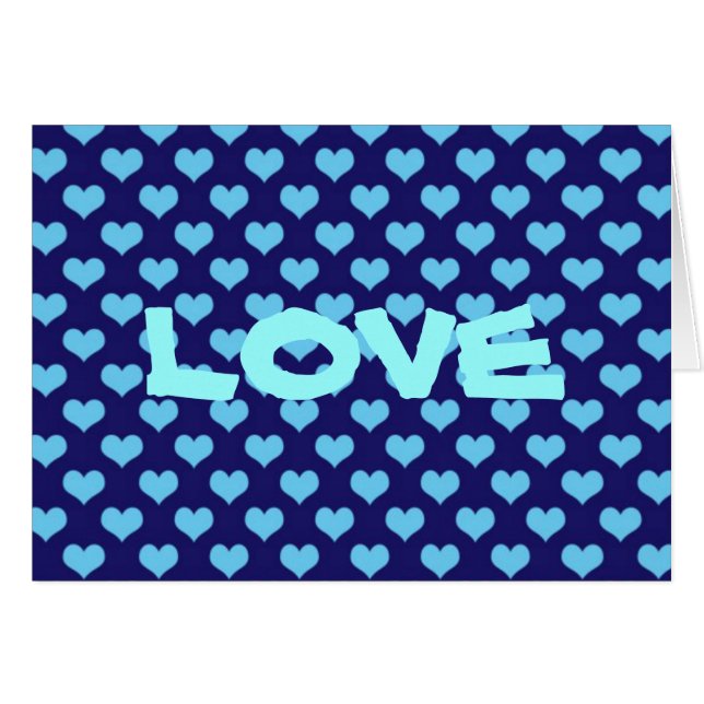 Corazones de amor azules (Anverso (Horizontal))