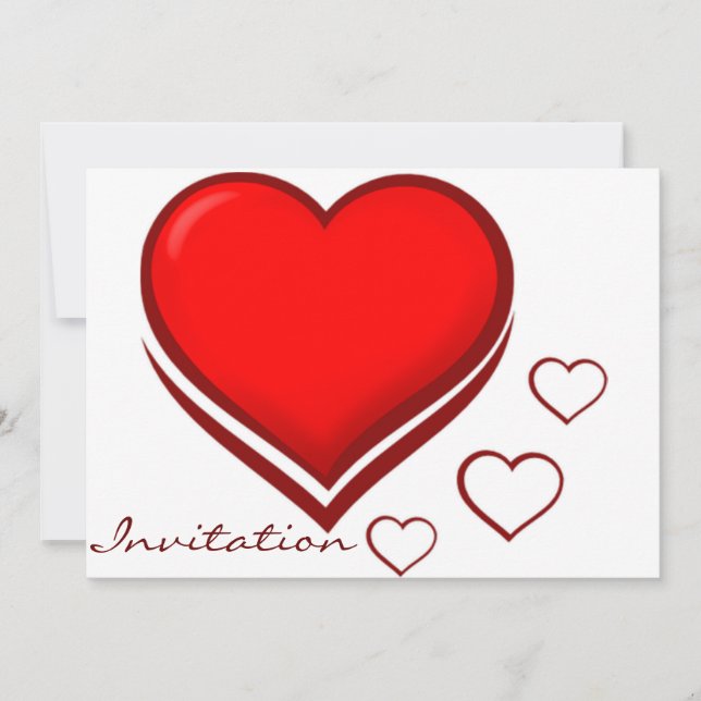 Corazones de amor_ invitaciones (Anverso)