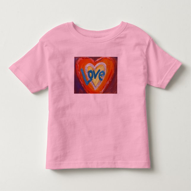 Corazones de amor riegan Inspiradoras camisetas de (Anverso)