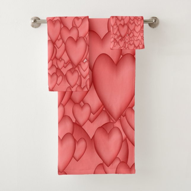 Corazones de amor rosados decorativos (In situ)