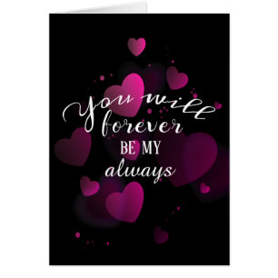 Corazones de aniversario con cita de amor