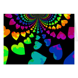 corazones de arco iris retro en todas las ocasione