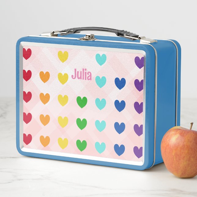 Corazones de arcoíris modernos lindos para niñas y (Subido por el creador)