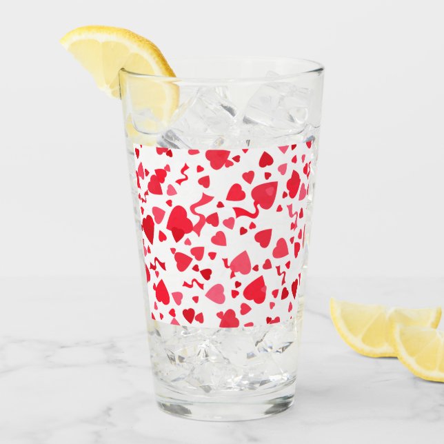 Corazones de Confetti Rojo (Anverso (hielo))