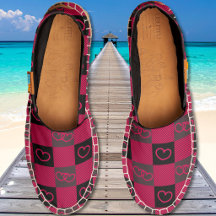 Corazones de cuadros de Búfalo - Rojo Negro Gris
