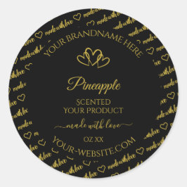 Corazones de etiquetas de productos en la nube de 